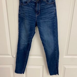 American Eagle high rise crop denim